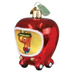 Item 425438 Lowly Worms Apple Car Ornament