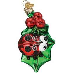 Item 425742 thumbnail Holly Ladybug Ornament