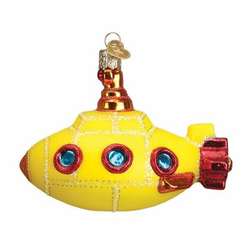 Item 425936 Groovy Yellow Submarine Ornament