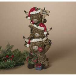 Item 431082 thumbnail Stacking Holiday Highland Cows Figure