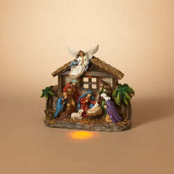 Item 431114 thumbnail Lighted Nativity Stable