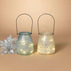 Item 431154 Battery Operated Lighted Glass Holiday