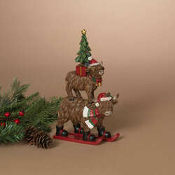Item 431166 thumbnail Holiday Stacking Highland Cows Figure