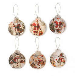 Item 431199 thumbnail Wood High Gloss Christmas Ornament