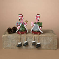 Item 431280 thumbnail Holiday Flamingo Shelf Sitter