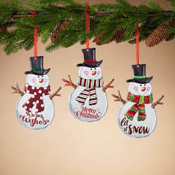 Item 431286 thumbnail Snowman With Ribbon Ornament