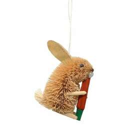 Item 440026 Rabbit With Carrot Ornament