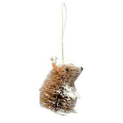 Item 440029 SITTING FROSTED MOUSE ORNAMENT