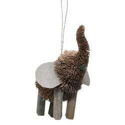 Item 440057 Grey Elephant Ornament