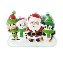 Item 459052 Cute Christmas Characters Family Of 4 Ornament