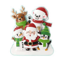 Item 459102 Cute Christmas Characters Family Of 5 Ornament