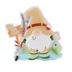 Item 459125 thumbnail Gnome Fisherman Ornament