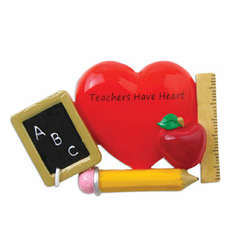 Item 459158 Teachers Have Heart Ornament