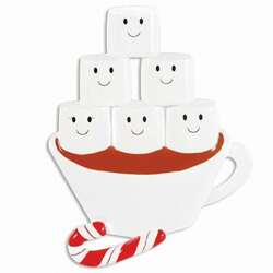 Thumbnail Hot Chocolate Family of 6 Ornament