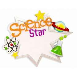 Item 459322 Science Star Sign With Planet, Atom, & Beaker Ornament