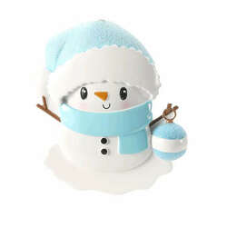 Item 459532 thumbnail Baby Snowman Blue Ornament