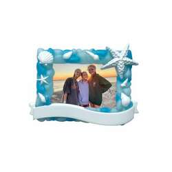 Item 459555 Beach Glass Frame Ornament