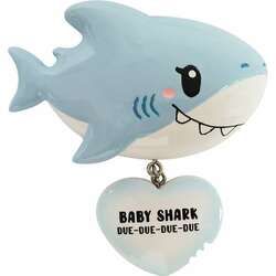 Item 459560 thumbnail Baby Blue Shark Babys First Ornament