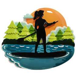 Item 459588 Paddle Board Female Ornament