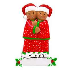 Item 459671 African American Pajama Family Of 2 Ornament