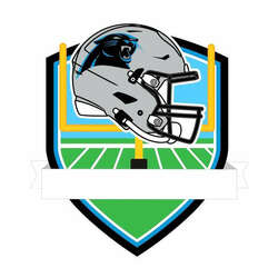 Item 459695 thumbnail Carolina Panthers Shield Ornament