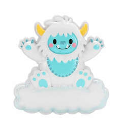 Item 459720 thumbnail Baby Yeti Blue Ornament