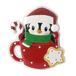Thumbnail Holiday Penguin In Hot Cocoa Mug Ornament