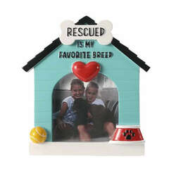 Item 459753 Rescued Is My Favorite Breed Picture Frame Ornament