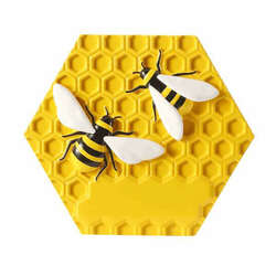 Item 459761 thumbnail Bees On Honeycomb Ornament
