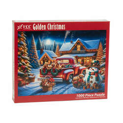 Item 473022 thumbnail Golden Christmas 1000pc Jigsaw Puzzle