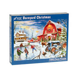 Item 473037 thumbnail Barnyard Christmas Jigsaw Puzzle 1000pc