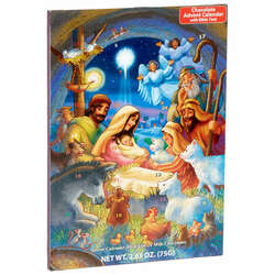 Item 473072 Baby In Manger Chocolate Advent Calendar