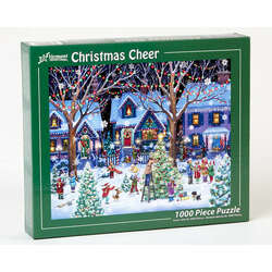 Item 473082 thumbnail CHRISTMAS CHEER VILLAGE 1000 PIECE JIGSAW PUZZLE