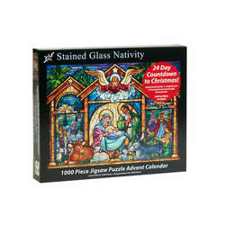 Item 473175 thumbnail Stained Glass Nativity Jigsaw Puzzle Advent Calendar
