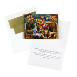 Item 473197 In The Manger Christmas Cards Boxed