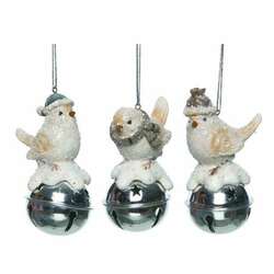 Item 501236 thumbnail Winter Bird And Bell Ornament