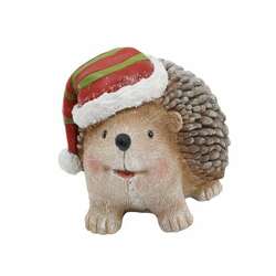 Item 501304 thumbnail Hedgehog With Santa Hat Figure