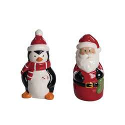 Item 501342 thumbnail Santa Penguin Salt And Pepper Shaker Set