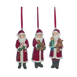 Item 501383 thumbnail Texture Santa Ornament
