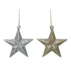 Item 501387 thumbnail Glass Glitter Star Ornament