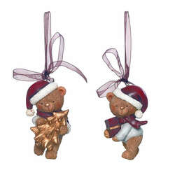 Item 501459 thumbnail Fuzzy Christmas Bear Ornament