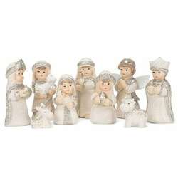 Item 501522 Elegant Kid Nativity 9 Piece Set