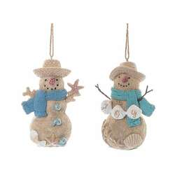 Item 501598 thumbnail Coastal Snowman Ornament
