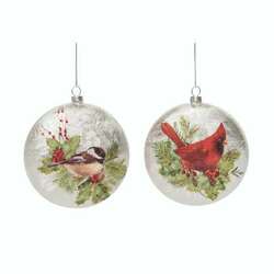 Item 502009 thumbnail Glass Silky Bird Ornament