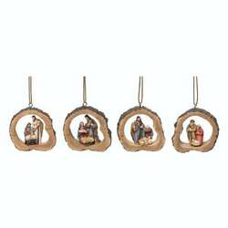 Item 502013 thumbnail Wood Framed Nativity Ornament