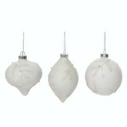 Item 502039 thumbnail Glass White Pine Ornament
