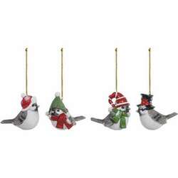 Item 505005 thumbnail Festive Bird With Hat Ornament