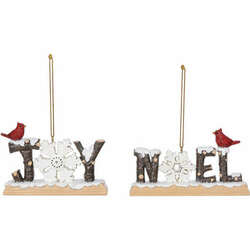 Item 505046 thumbnail Snowflake Cardinal Joy/Noel Ornament