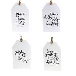 Item 505144 Holiday Phrase Gift Tag Ornament