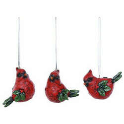 Item 505230 thumbnail Cardinal Holly Wings Ornament